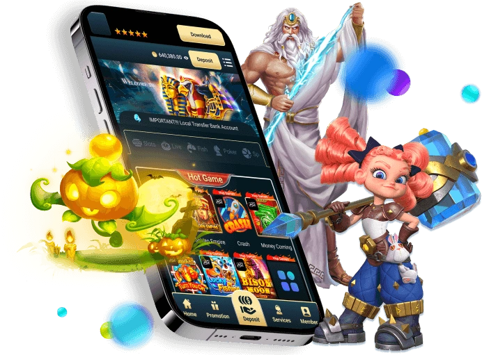 Hình ảnh đa dạng các máy đánh bạc và trò chơi Nổ Hũ, thể hiện sự phong phú của win66 nổ hũ